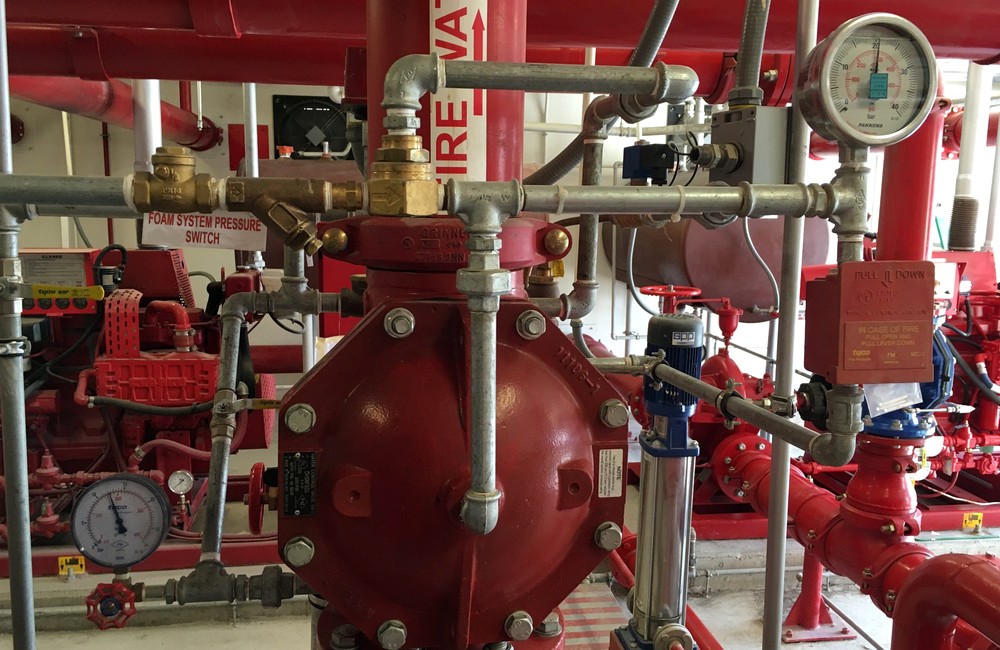Fire and raw-water system operations and maintenance
